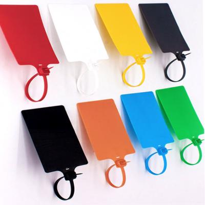 China 250mm Plastic Security Seal Tamper Proof Big Flag For Luggage Bag for sale