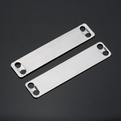 China 316 SS Cable Tag Plate Gravure Printing Laser Printing Metal Cable Labels Marker for sale