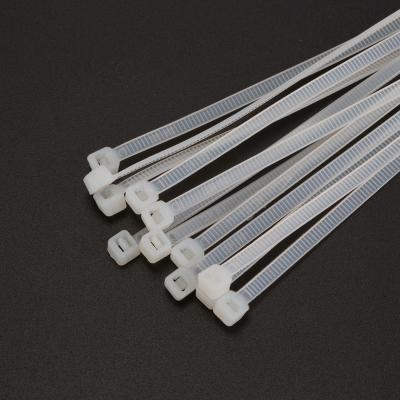 China 10 Inch Mini Nylon Cable Tie Self Locking Small White Tie Wraps for sale