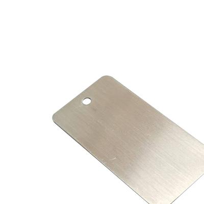 China OEM Aluminum Cable Marker Plate Brushed Tag Stainless Steel Number Plate for sale