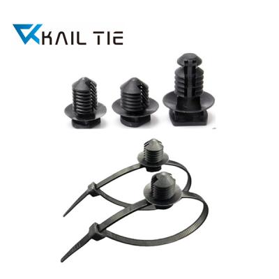 China Plastic Plug In Base Diameter Range 7.6mm Nylon Cable Clamp ROHS Approved for sale
