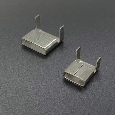 China 0.8MM Thickness Stainless Steel Wing Seal SS304 Metal Clip Buckle 1/2