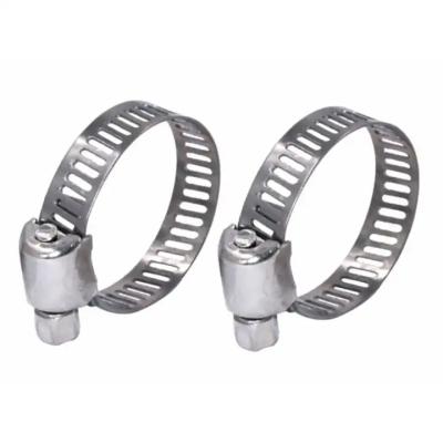 China Adjustable Stainless Steel Worm Drive Hose Clamp Reinforced Strength for sale