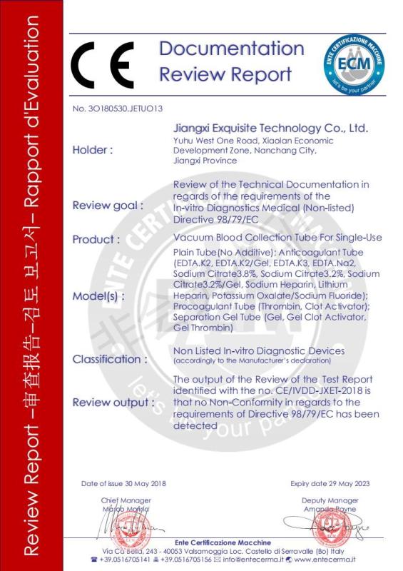 CE Documentation Review Report - Hunan YBK Medical Technology Co., Ltd.