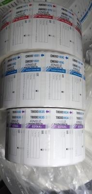China Packaging In Rolls Medical Label According To Tube Color For Simplified Identification for sale