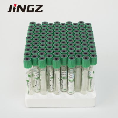 China Tubo de vácuo verde do tubo de amostra do sangue do tubo da heparina do lítio para o único uso à venda