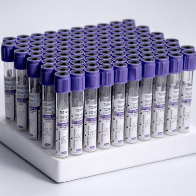China Purpurrote Kappen-Vakuum-K3 EDTA Blut-Sammlungs-Rohr-Sterilisation durch Bestrahlung zu verkaufen