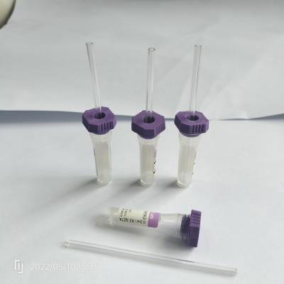China Haarartiges EDTA Mikropurpurrote Kappe Vacuum des blut-Sammlungs-Rohr-0.25ml-1ml zu verkaufen