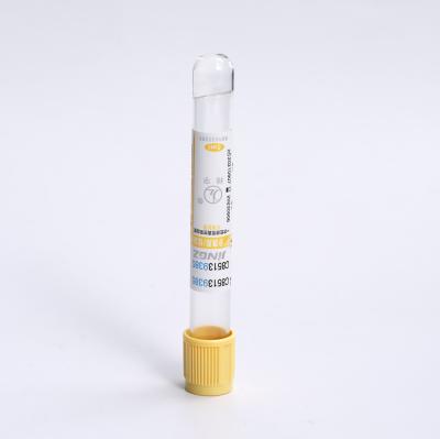 China 13x100mm Gel Clot Activator Tube With 4-25℃ Storage Temperature for sale