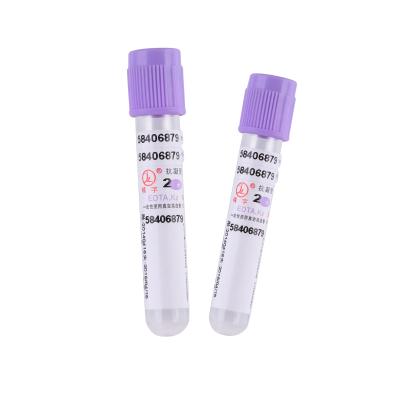China CE Approved K2 EDTA Tube Disposable Vacuum Blood Collection Tube 13*75mm for sale