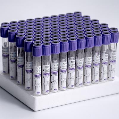 China OEM ODM Label  Purple Color Blood Tube K2edta Vacuum Single Use for sale
