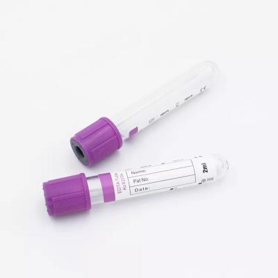 China Tubo de ensaio roxo 13*75mm do anticoagulante do tampão K2edta da esterilização de Radiat à venda