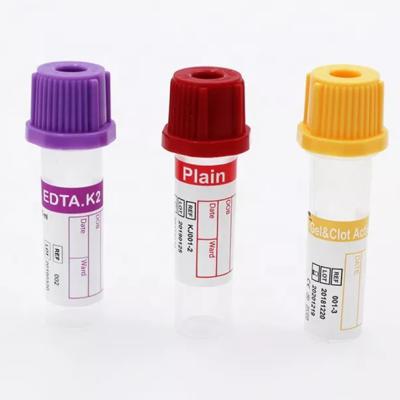 China Pequeños tubos 0.25ml-1ml de la colección de la sangre del volumen en venta