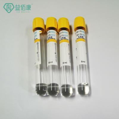 China YBK 5ml Clot Activator Blood Collection Tube Yellow Top Vacuum for sale