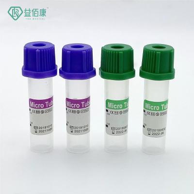 China 0.5 ml de tubo de recogida de muestras desechables de PP lavanda micro tubo de uso infantil en venta