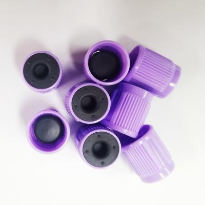 China Blood Collection Tube Caps With Rubber Stopper Vacuum Dia.13mm And Dia16mm for sale