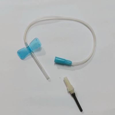 Китай Sterile Venous Blood Collection Needles Scalp Vein Sets Blue 23G Medical Grade продается