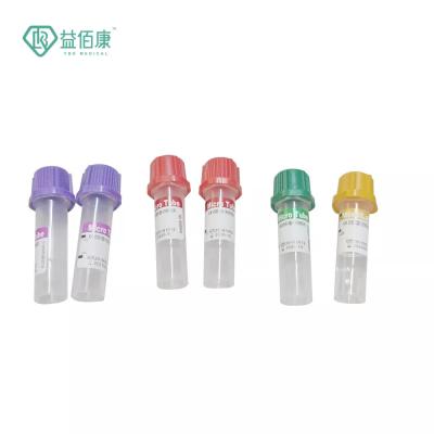 China Tubos de recolección de sangre con micro vacío de alta calidad 0.25 ml, 0.5 ml, 1 ml en venta