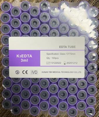 China Tubo esterilizado radiación del EDTA para la concentración aditiva de la colección 3.2mg/Ml de la sangre en venta