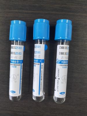 China Laboratory Test Sodium Citrate Vacuum Blood Collection PT Tube With Blue Top for sale