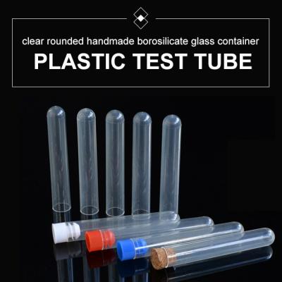 China PET Tube For Blood Test Tubes 13*75mm 13*75mm 16*100mm Transparent Test Tube for sale
