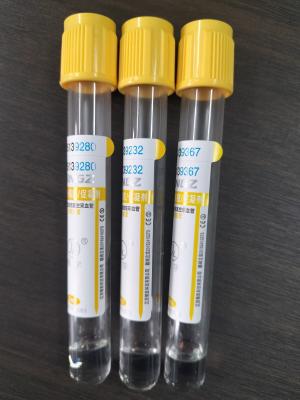 China Medical Yellow Gel Tube For Clinical Laboratories Gel Clot Activator Blood Collection Tube for sale