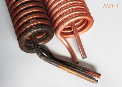 China Copper or Copper Nickel Finned Tube Coil as Refrigeration Condenser / Refrigeration Evaporator for sale