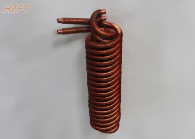 China Integrated Copper Fin Coil Heat Exchanger for Tankless Water Heaters with extruding process for sale