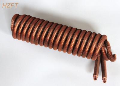 China Integrated Copper Finned Tube Coils / Finned Coils for Tankless Water Heaters for sale