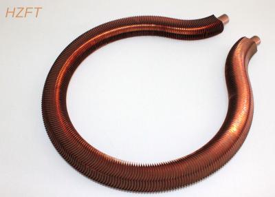 China Extruded Copper / Cupronickel Fin Coil Heat Exchanger for Water Heater Boilers for sale