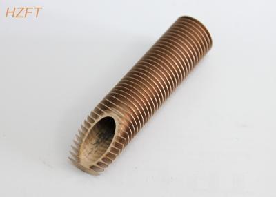 China Heat Transferring Copper Extruded Spiral Finned Tube For Oil Cooler for sale