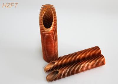 China Anti Corrosion Copper / Cupro Nickel Spiral Finned Tube For Water Boiler 44.5 for sale