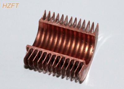 China Integral Copper / Copper Nickel Spiral Finned Tube With High Fins For Condensing Boiler for sale
