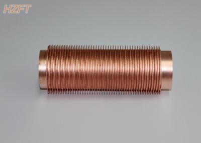 Chine Tube à ailettes de cuivre de résistance de vibration pour les chaudières industrielles 0,3 | épaisseur d'aileron de 0.5mm à vendre