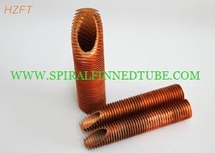 China Flue Gas Condensers Integral Copper Finned Tube For Bending And Coiling Purposes for sale