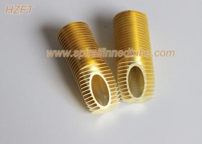 China C68700 / C44300 Anti Corrosion Copper Alloy Spiral Finned Tube For Boat Heat Exchanger for sale
