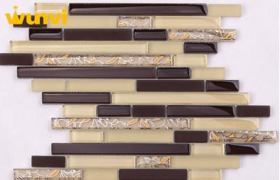 China 3 × 4 Acid - Proof Painted KTV / Bathroom Glass Mosaic Tiles With TUV for sale
