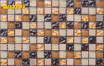 China Custom Durable Glass Ceramic Mosaic Tiles , Stone Ceramic Mosaic Wall Tiles for sale