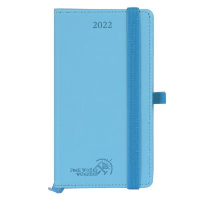China Blue Spiral Pocket Size Weekly Planner 2023 2023 With Card Slot for sale