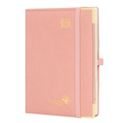 China M Size 6.5*8.5 Inch Executive Weekly Planner Pink Monthly Agenda for sale