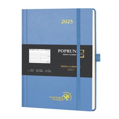 Китай Light Blue 2023 Daily Planner Page A Day Schedule Quick Search Corners Hardcover продается
