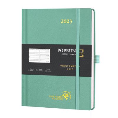 China Custom Hardcover Weekly Planner 2023 2 Page Weekly Plan Quick Search Corners for sale