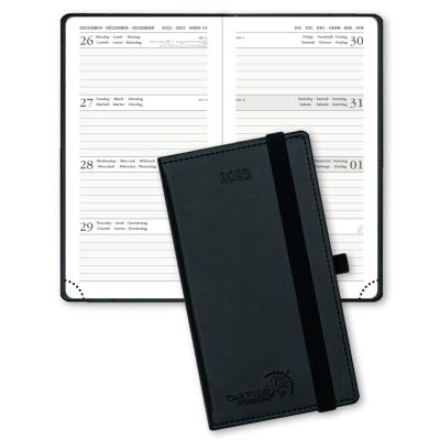 China Pocket Size POPRUN Custom Diary Planner , 2023 Slim Weekly Planner Vegan Leather for sale