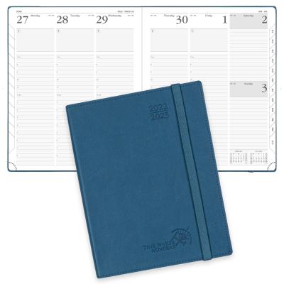 China 100GSM Ivory Paper Large Academic Planner Night Blue Weekly Schedule for sale