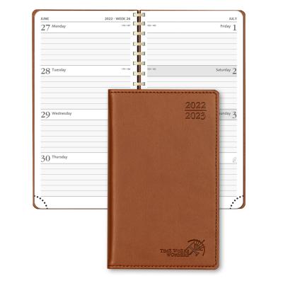 China FSC Pocket Size Monthly Planner From JUL 2023 To JUN 2023 Black for sale
