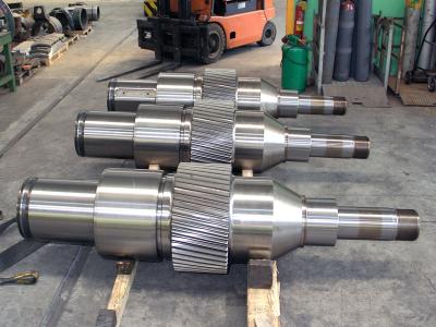 China Backup Forged Steel Roller Shaft Chilled Motor Output Milling for sale