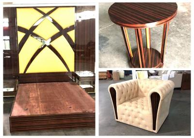 Chine Meubles de finition/mobilier pour chambre à coucher de Veener de bois d'ébène de meubles de projet d'hôtel de l'Arabie Saoudite à vendre