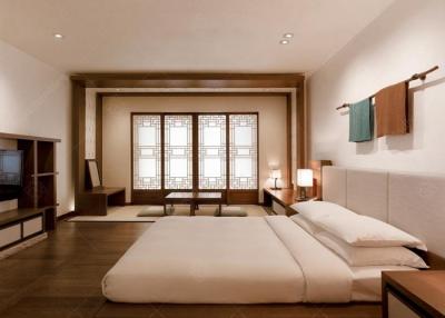 China Mobília luxuosa do projeto do hotel de Coreia para o estilo do clássico da sala do recurso do hotel à venda