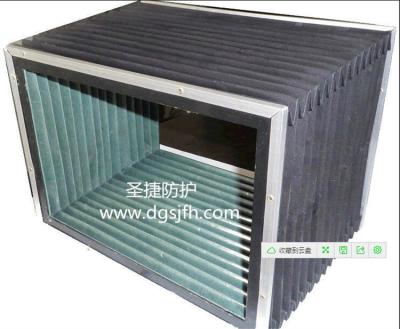 China dust protective bellows made with metal frame +PVC +fiber cloth cover  for scissor lift post lift for sale