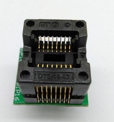 China OTS8 *2 /20 -1.27-01 test socket adapter with PCB en venta